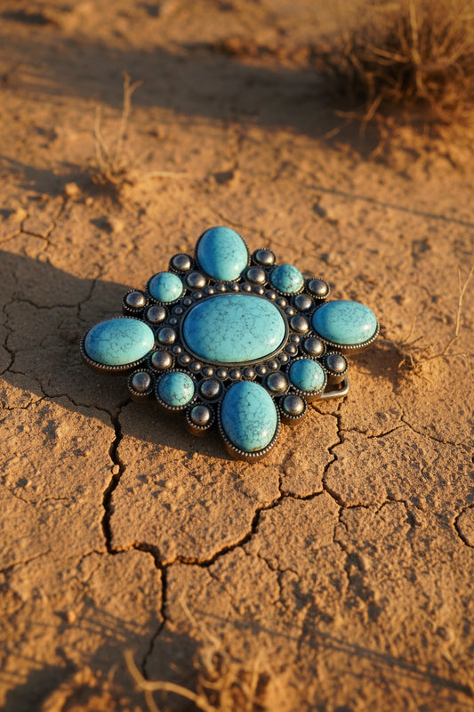 Texas belt buckle turkos