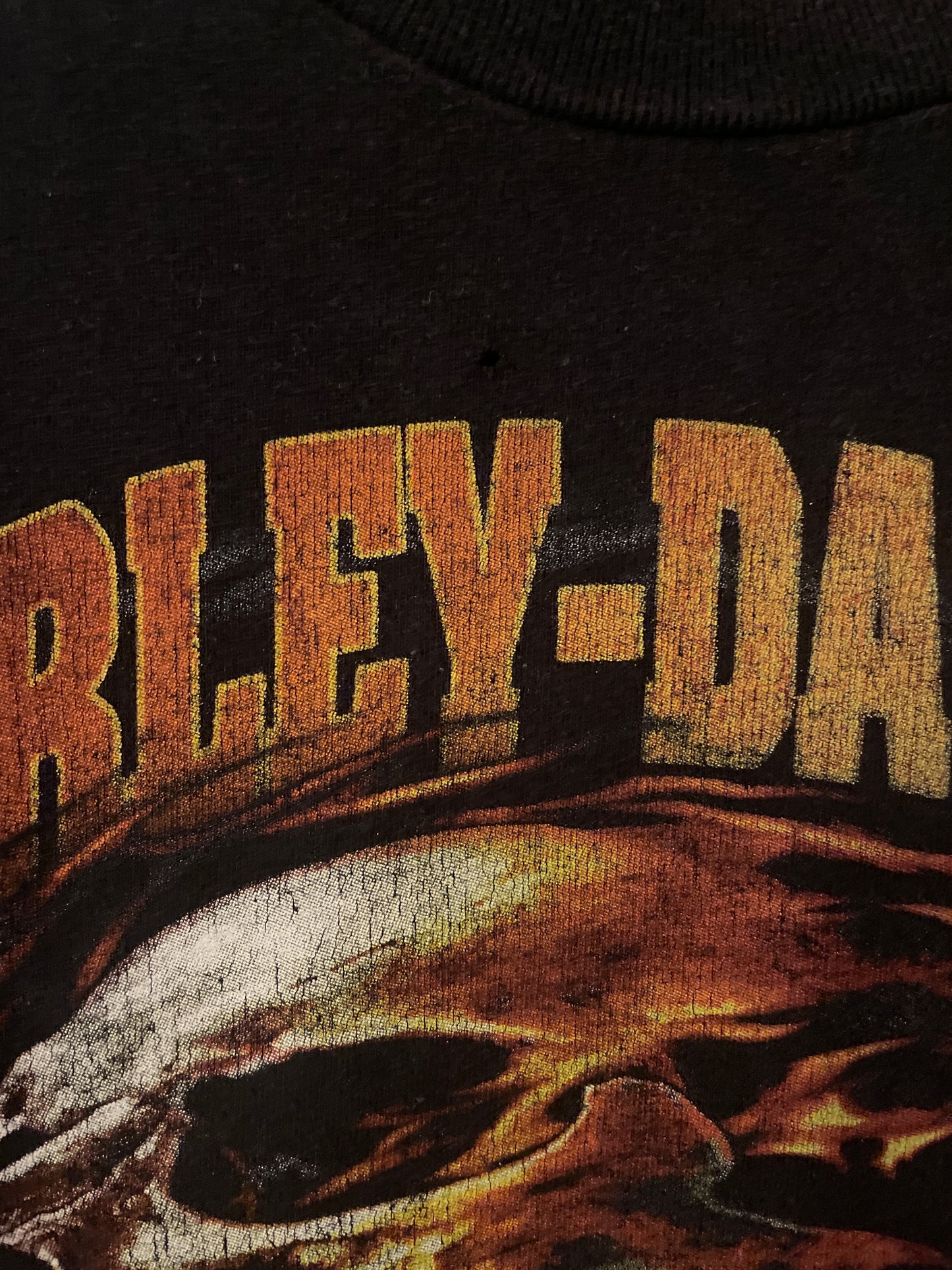 Harley Davidson motorcykel  tshirt  svart small /medium unisex