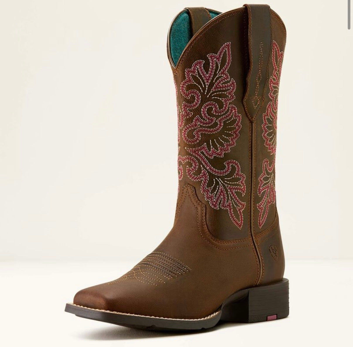 Ariat WMS Round up wide square toe  stretchfit Western dam boots