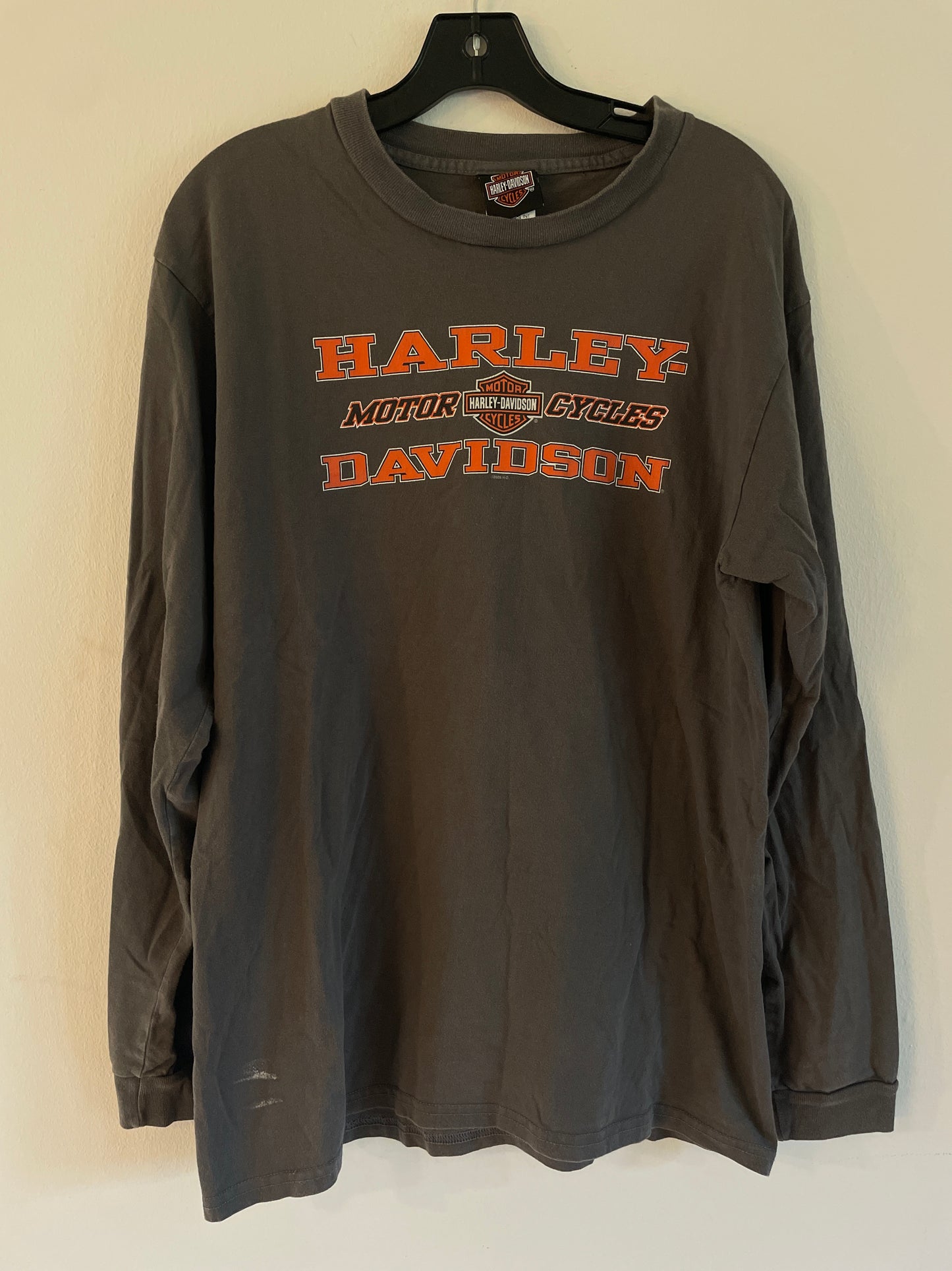 Harley  Davidson  tröja  grå långärmad large unisex