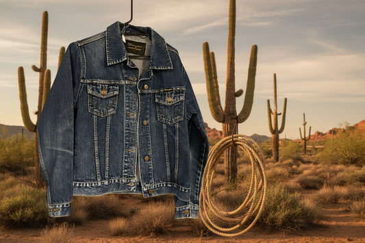 Vintage jeansjacka wrangler large