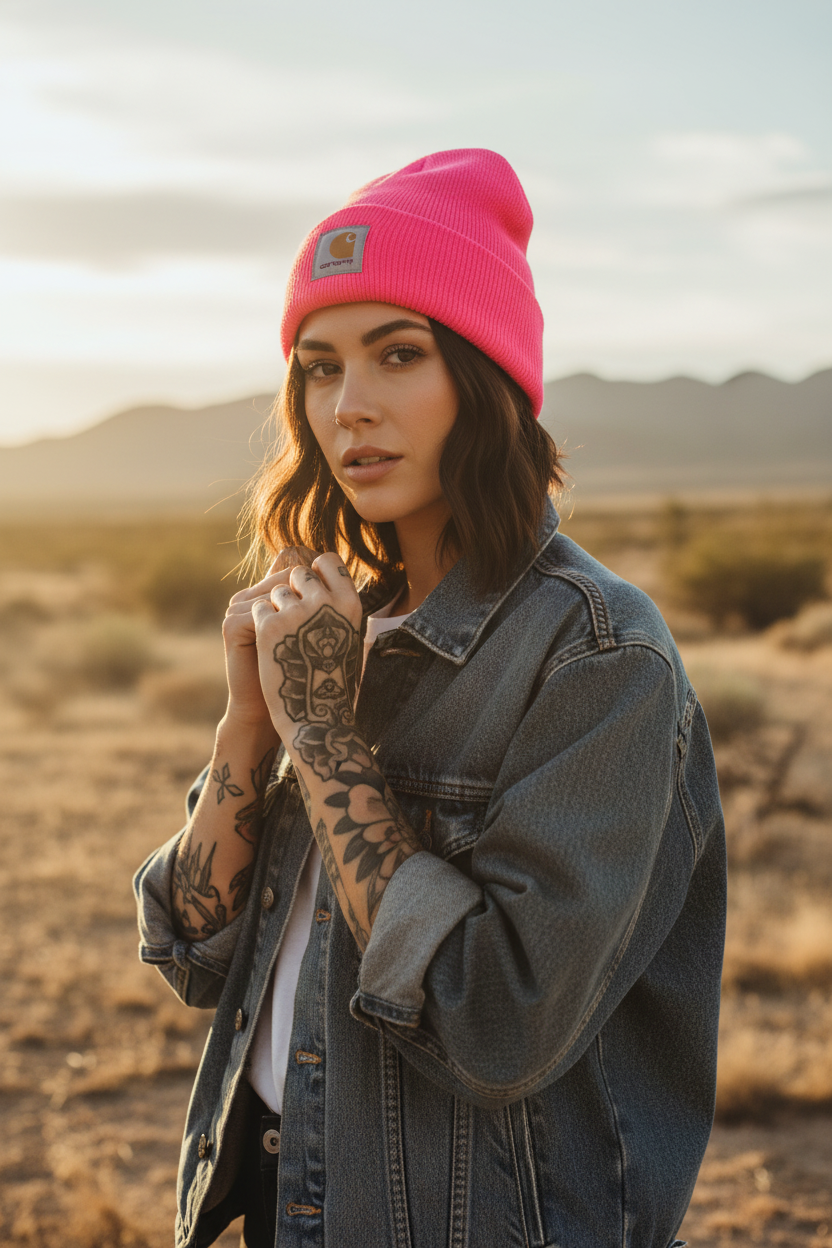 carhartt mössa rosa  one size