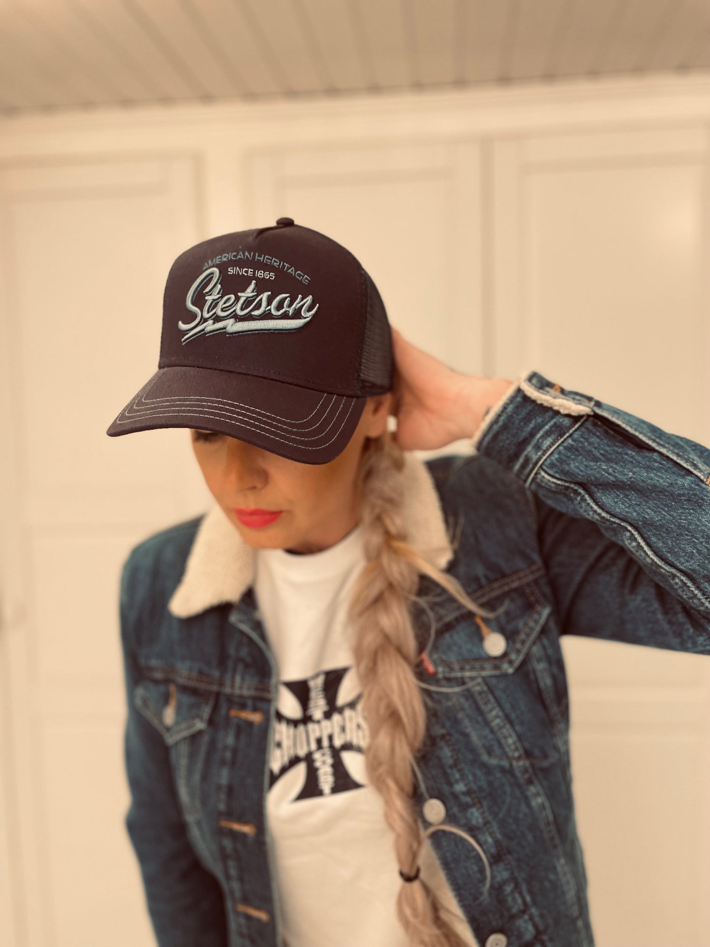 Vintage jeansjacka Levi’s blå medium