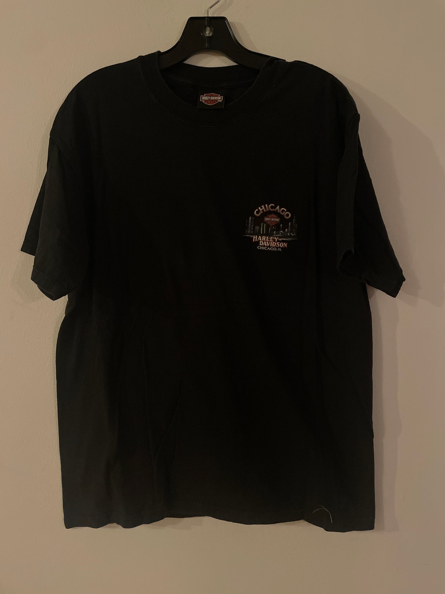 Harley Davidson motorcykel  tshirt  svart  L   unisex
