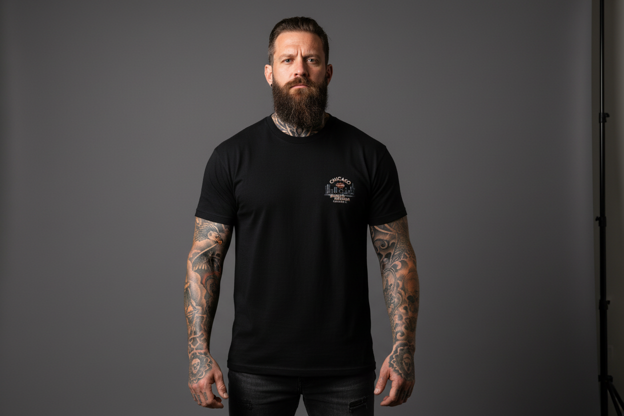 Harley Davidson motorcykel  tshirt  svart  L   unisex