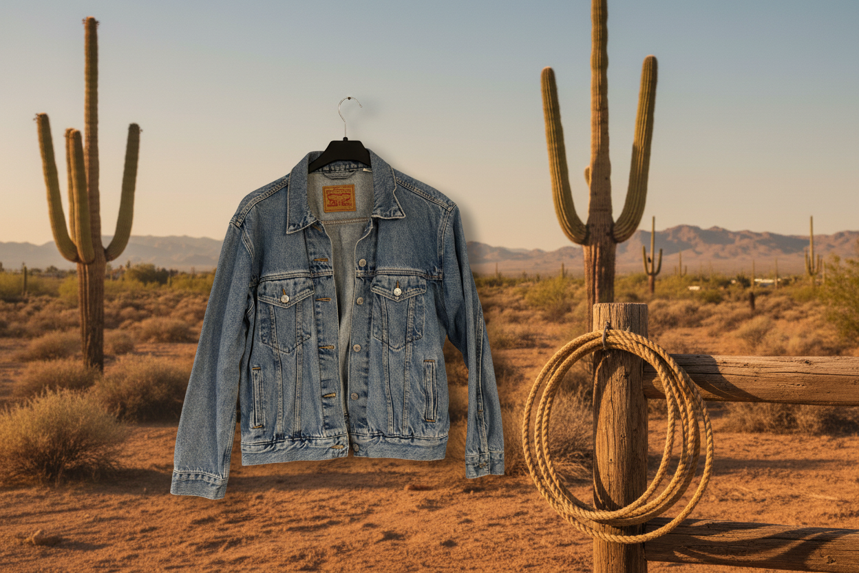 Vintage jeansjacka Levi’s blå large