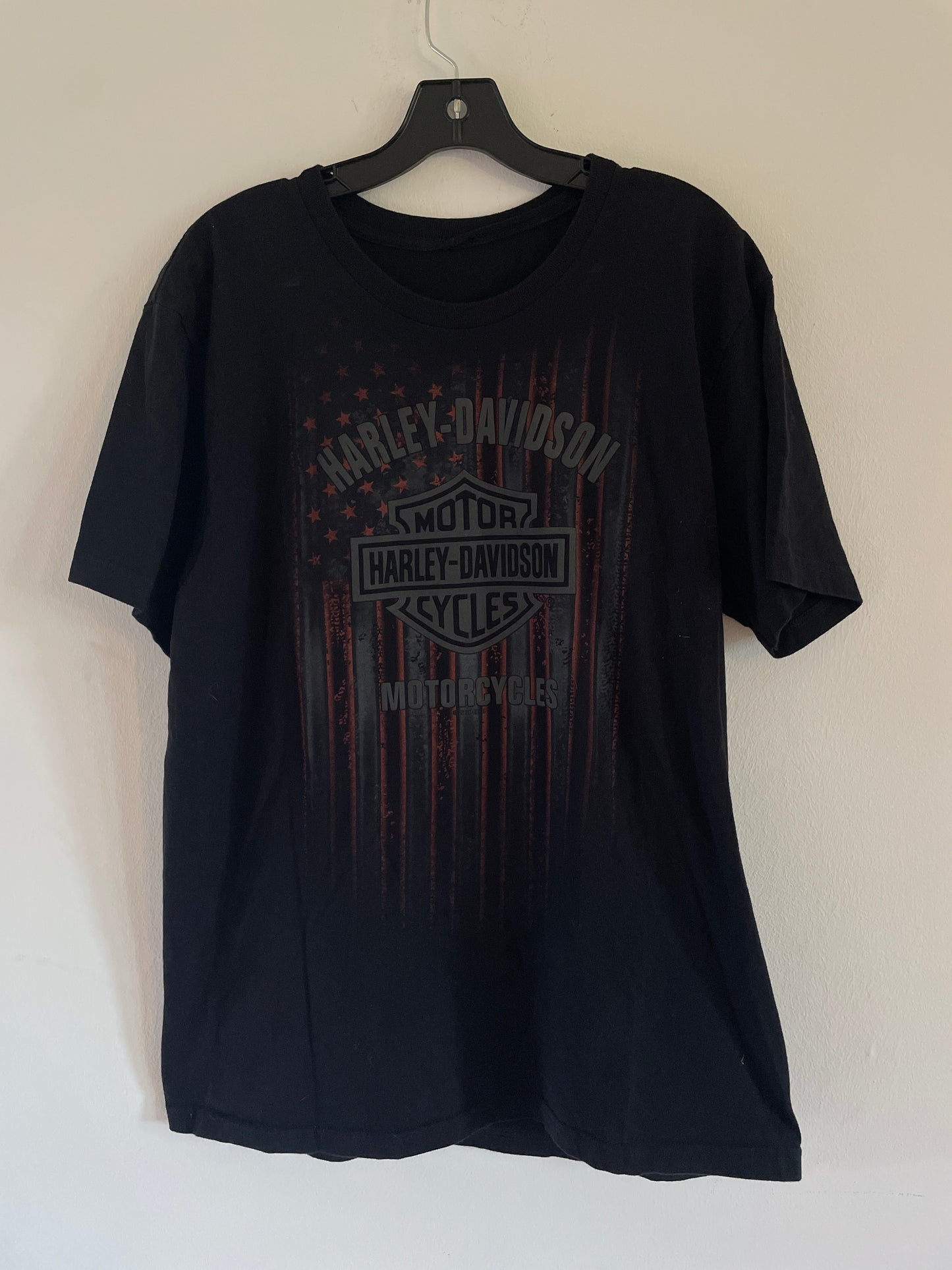 Harley Davidson motorcykel  tshirt  svart  L/XL unisex