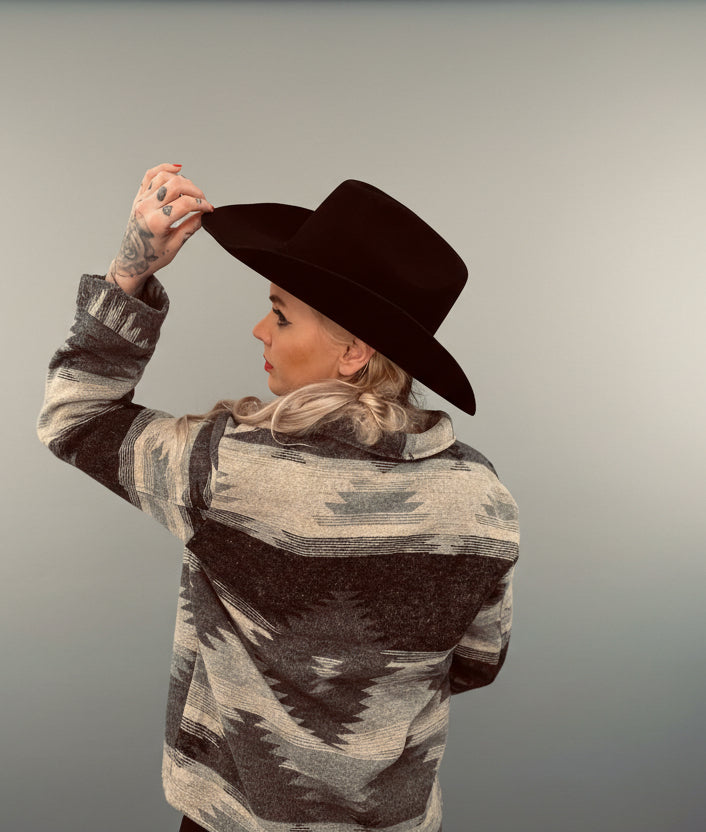 rebell inka flanell /jacka herr / grå toner unisex