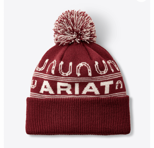 Ariat mössa vinröd