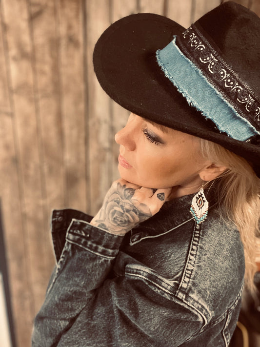 rebell örhängen indian pärlor