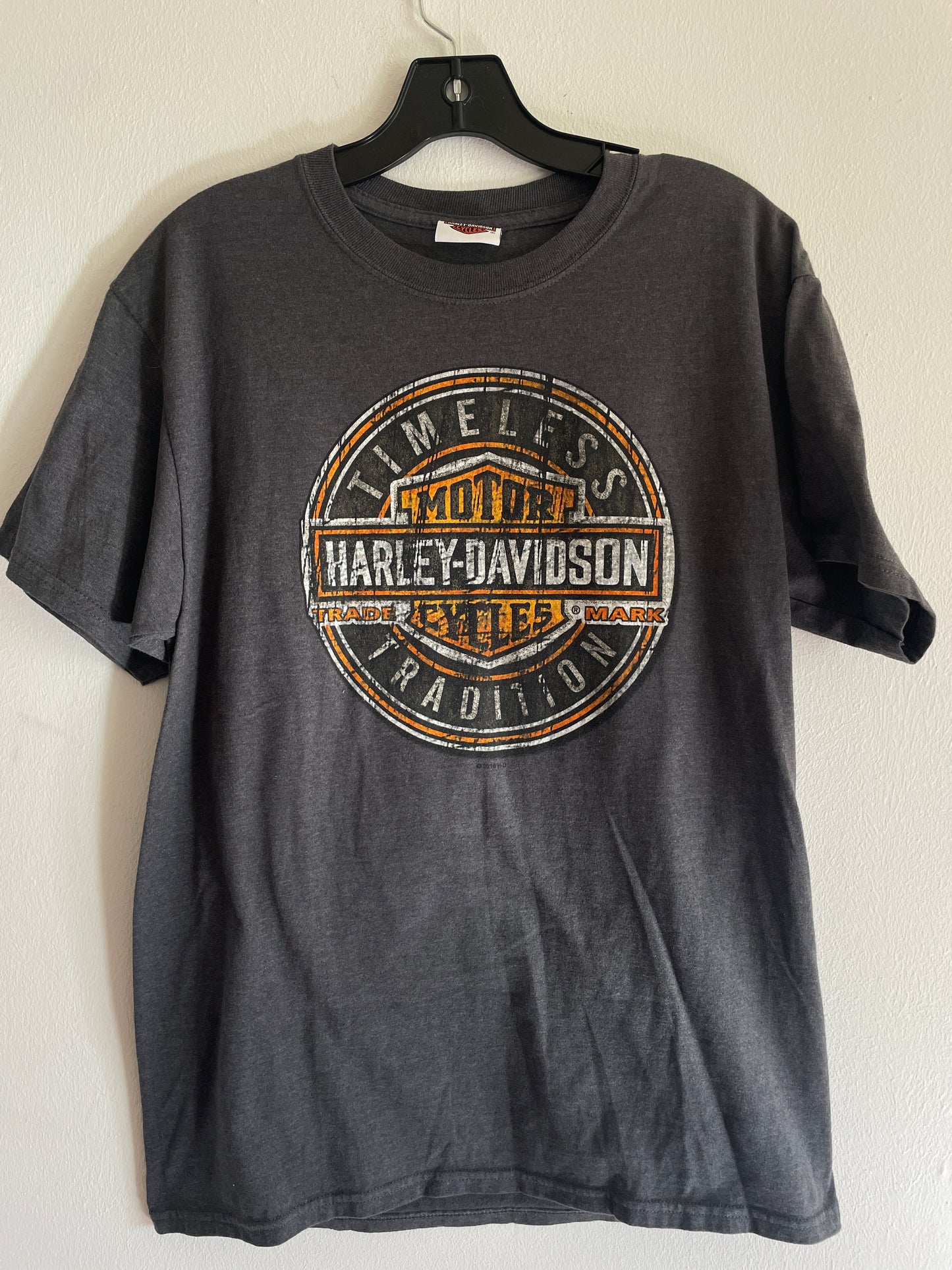 Harley Davidson motorcykel  tshirt  grå medium unisex