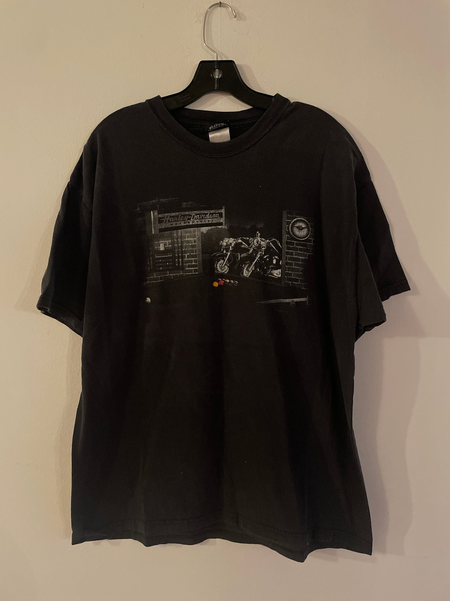 Harley Davidson motorcykel  tshirt    Svart  xl unisex