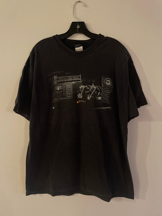Harley Davidson motorcykel tshirt Svart xl unisex