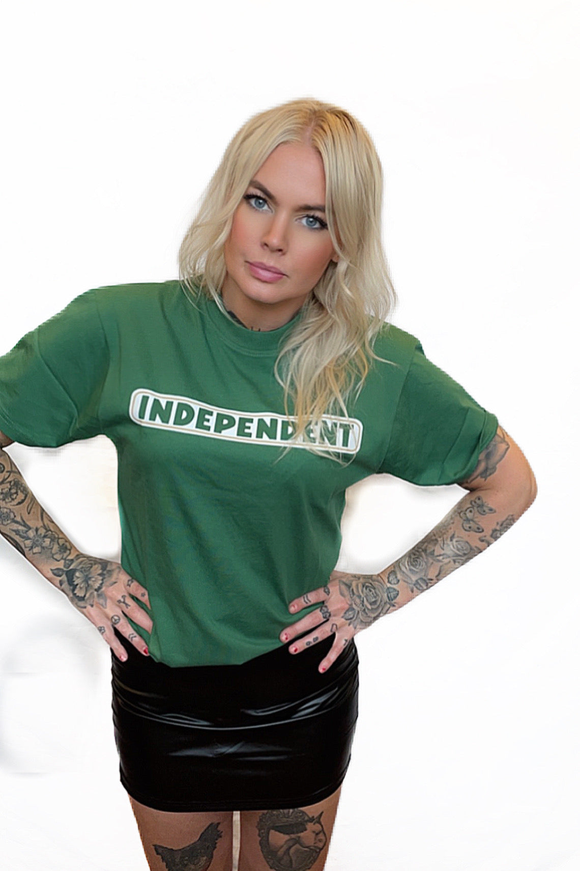 Independent Bar Logo T-Shirt Alpine Green unisex