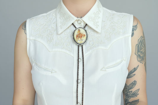 Texas jewelry rodeo bolo tie
