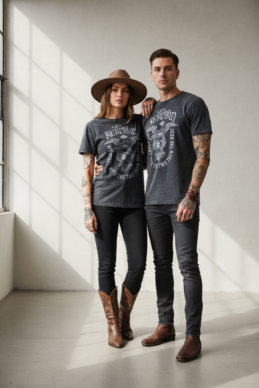 King Kerosin t-shirt We start with the two,