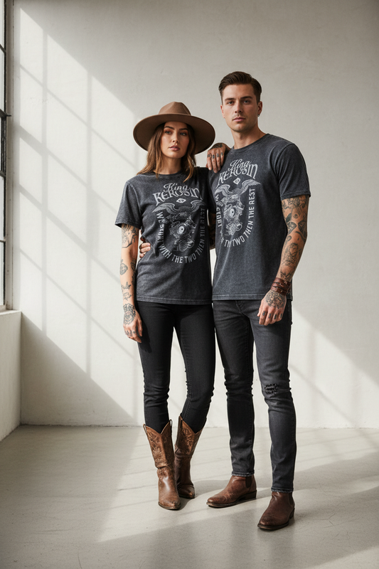 King Kerosin t-shirt We start with the two,