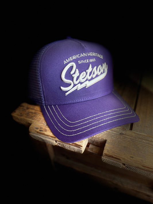 Stetson Trucker mörk lila