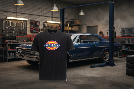 Dickies tshirt svart bas horseshoe barn