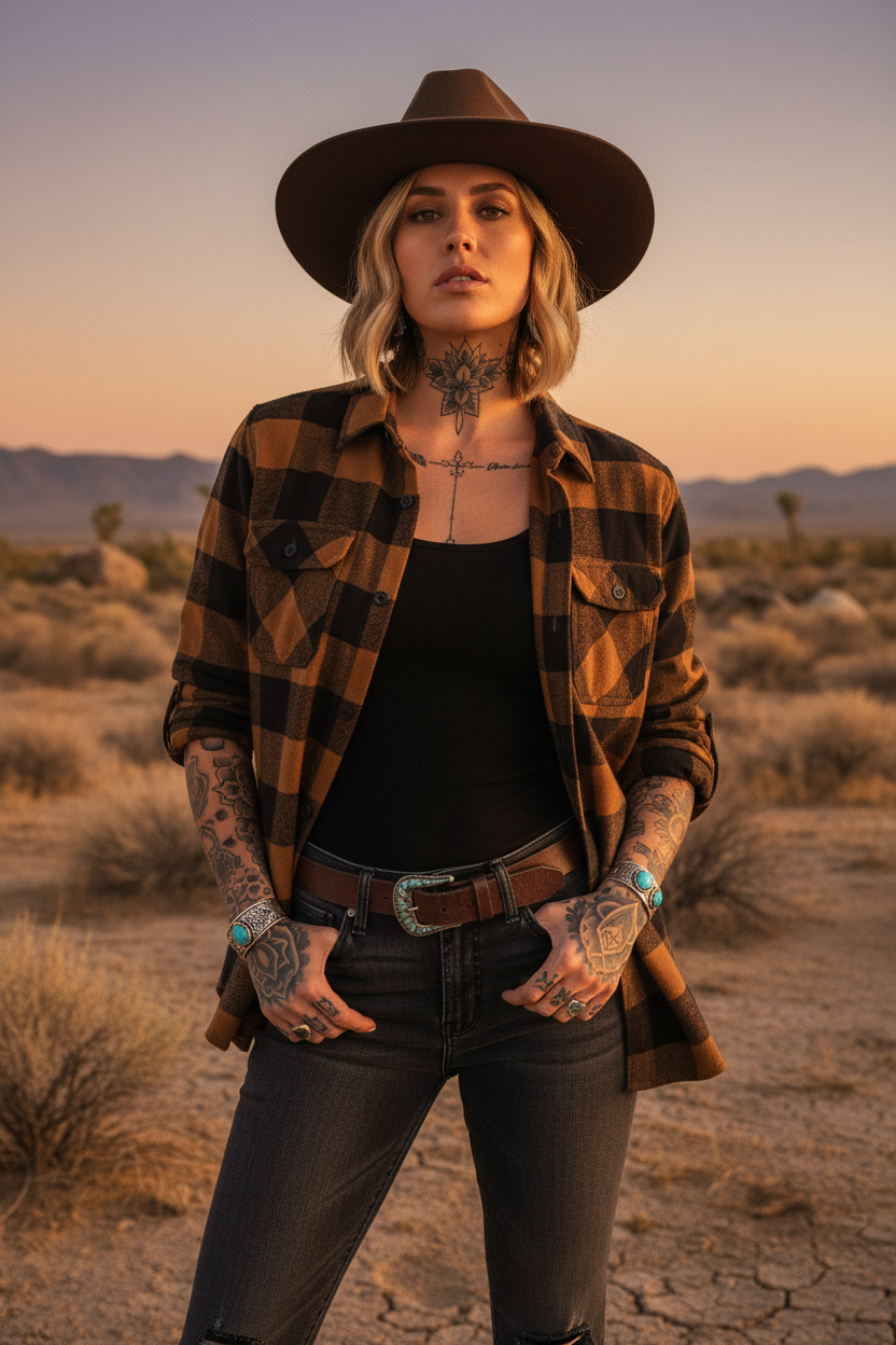 Dickies Flanell Sacramento BrownDuck unisex