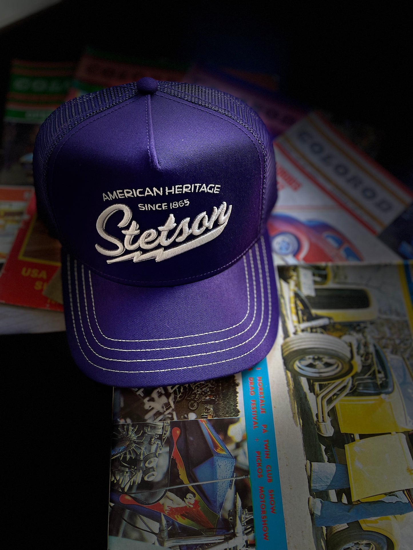 Stetson  Trucker mörk lila