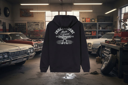 Independent Tjocktröja svart grind luva unisex