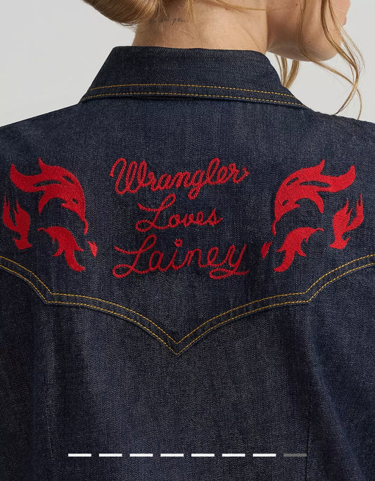 Wrangler cowboy  x lainey Wilson  wrangler jeansväst  Limited edition
