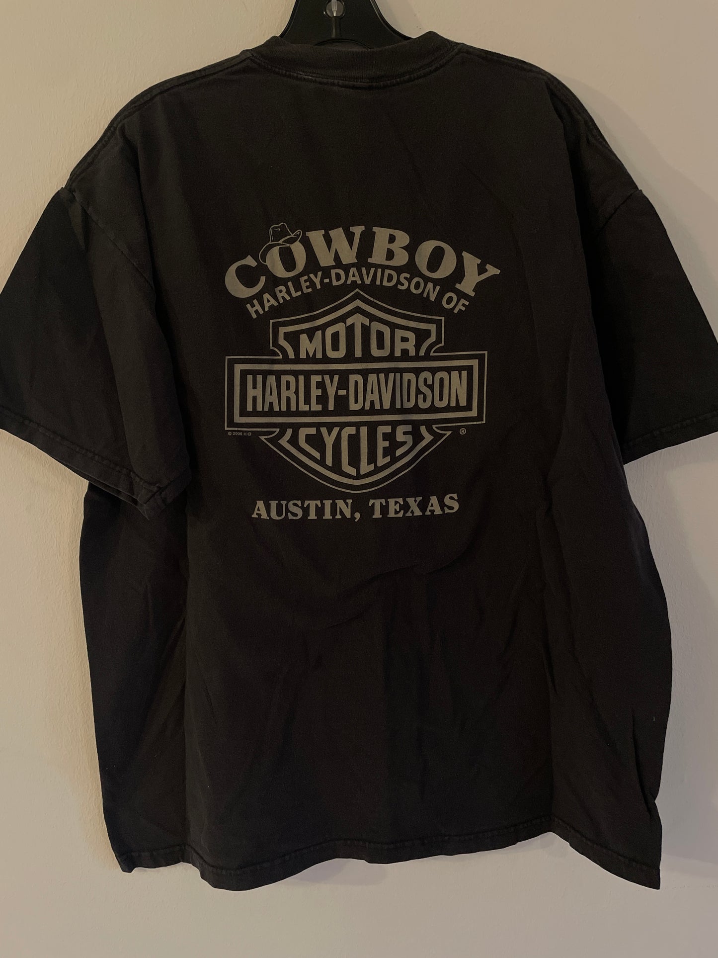 Harley Davidson motorcykel  tshirt    Svart  xl unisex