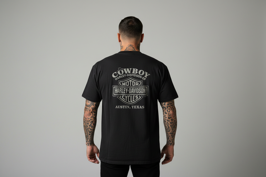 Harley Davidson motorcykel tshirt Svart xl unisex