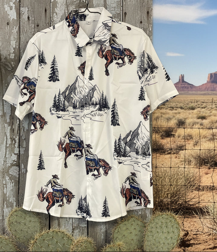 rebell hawaii skjorta westerncowboy unisex