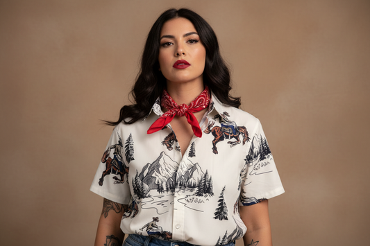 rebell hawaii skjorta westerncowboy unisex
