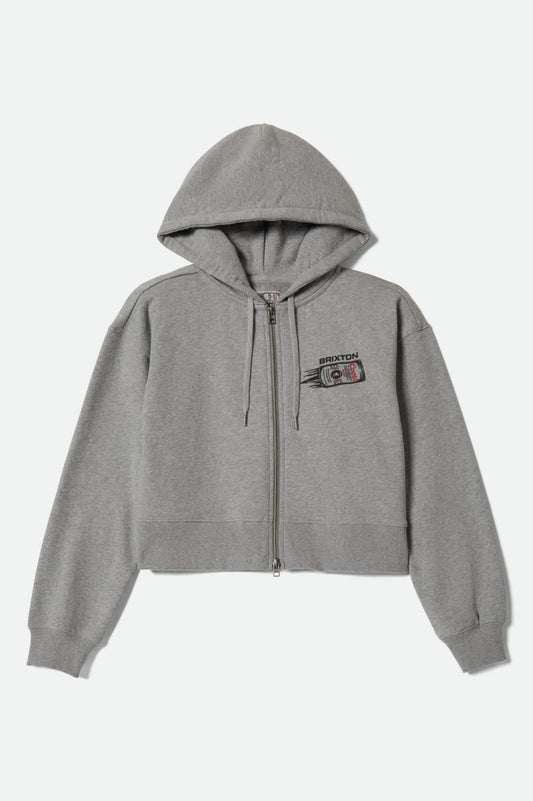 brixton coors light grå hoodie dam modell