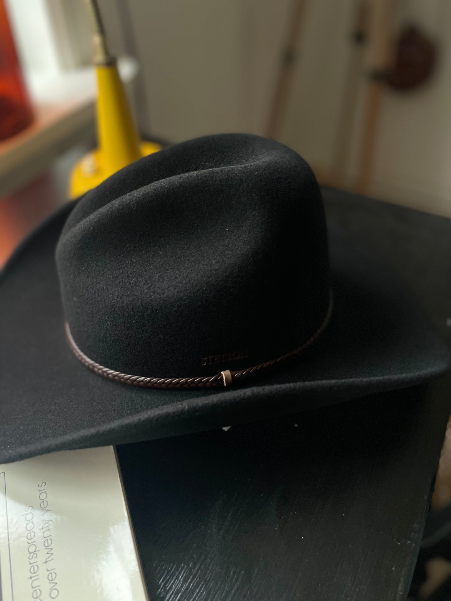 Stetson hatt woolfelt svart westernhatt
