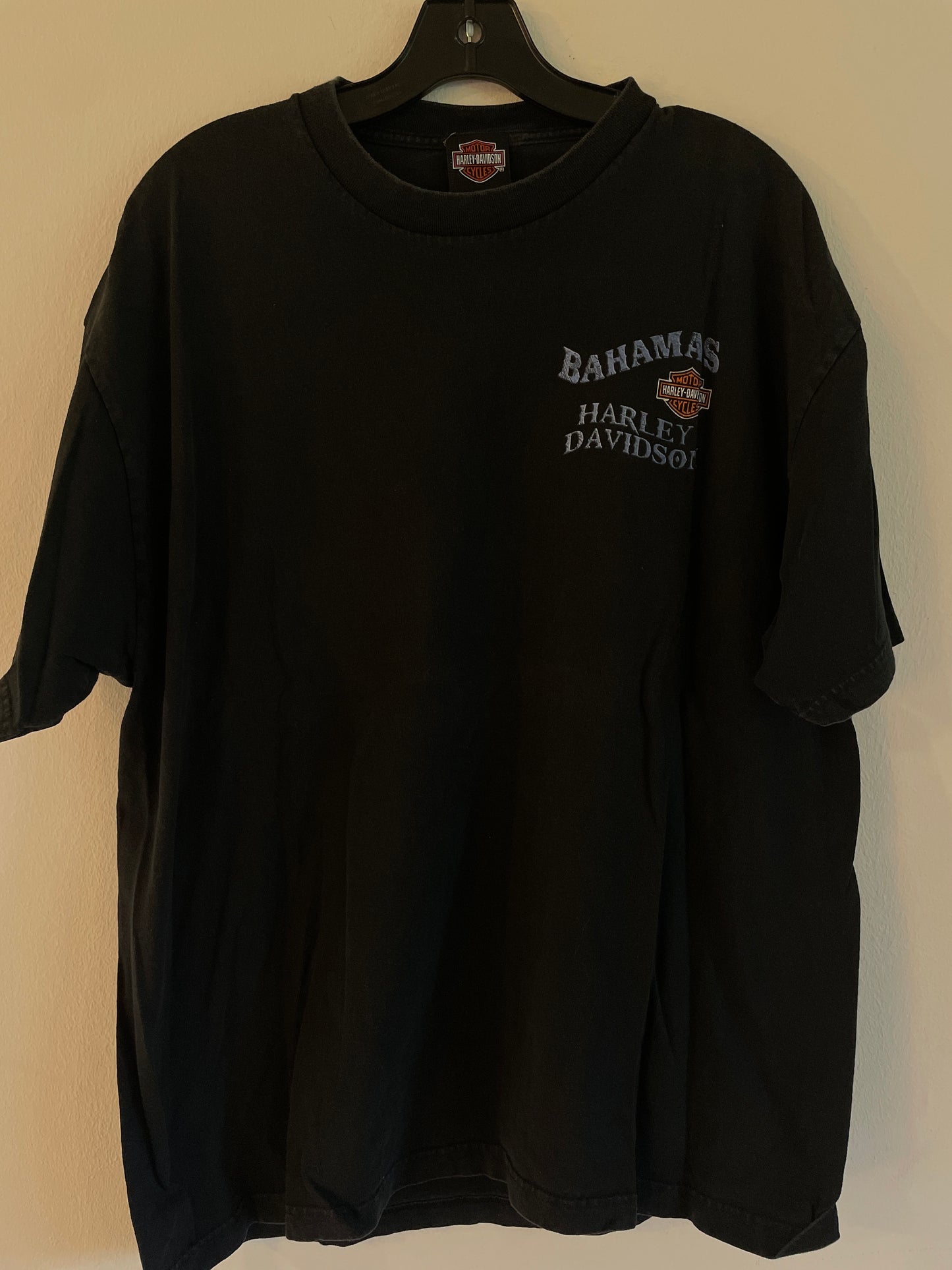 Harley Davidson motorcykel  tshirt    Svart  xl unisex