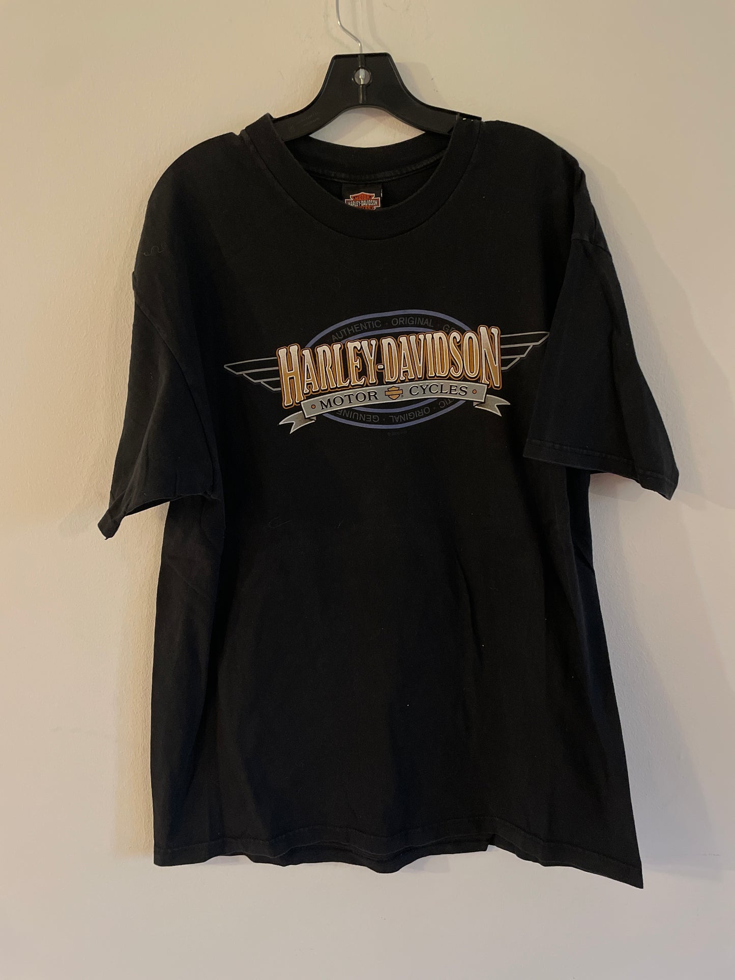 Harley Davidson motorcykel  tshirt  svart xl  unisex