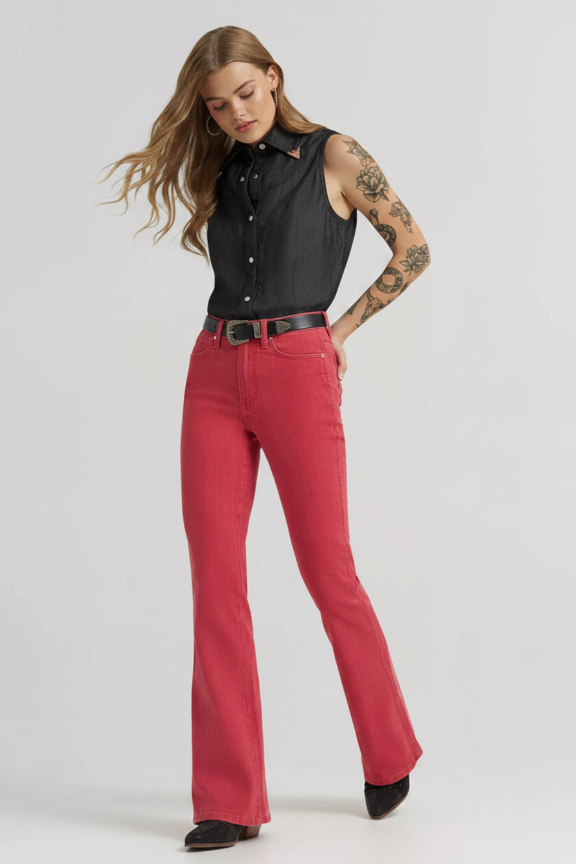 Wrangler vs lainey  wilson röda jeans