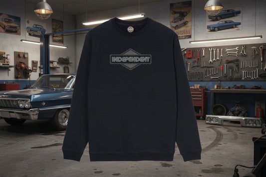 Independent Tjocktröja svart utan luva unisex