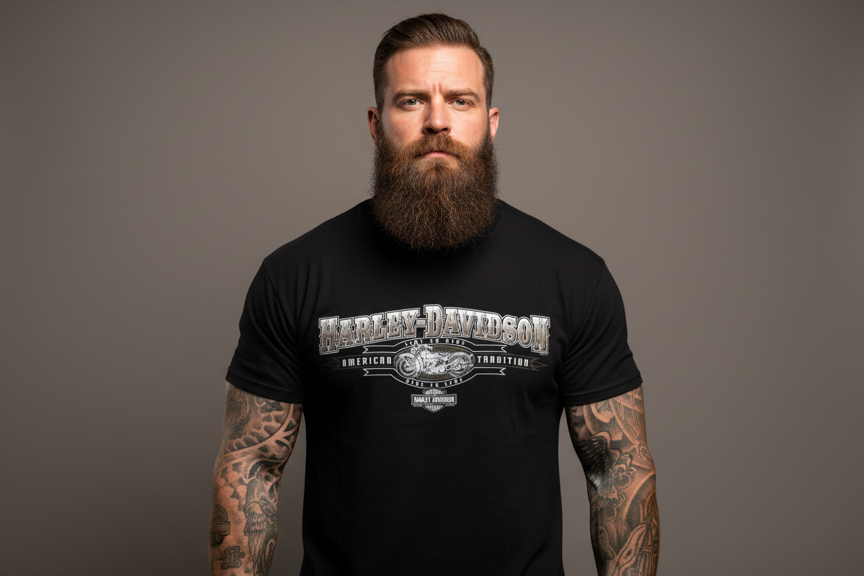 Harley Davidson motorcykel  tshirt svart xl  unisex