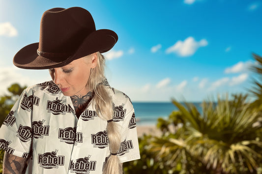 rebell hawaii skjorta unisex