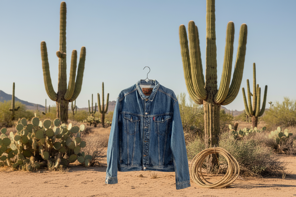 Junk jeansjacka crocker xl vintage