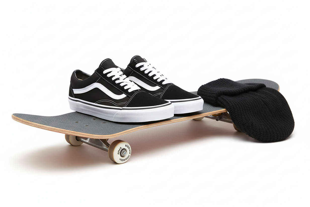 Vans Oldschool skor svart /vit DAM