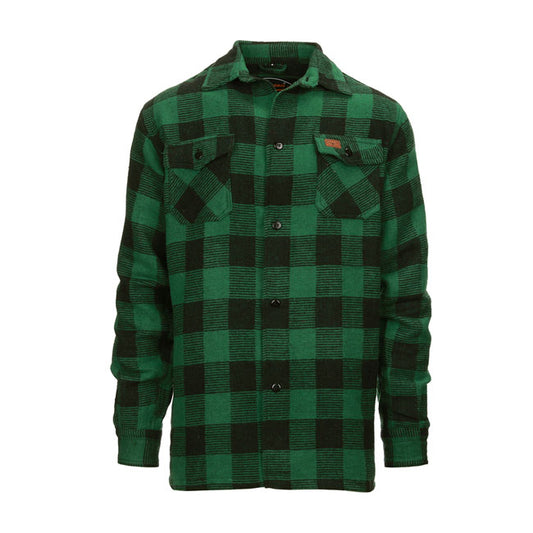 rebell mcs Flanell skjortjacka lumberjack grön