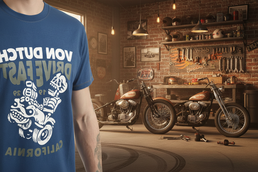 Von Dutch Drive t-shirt blue/white
