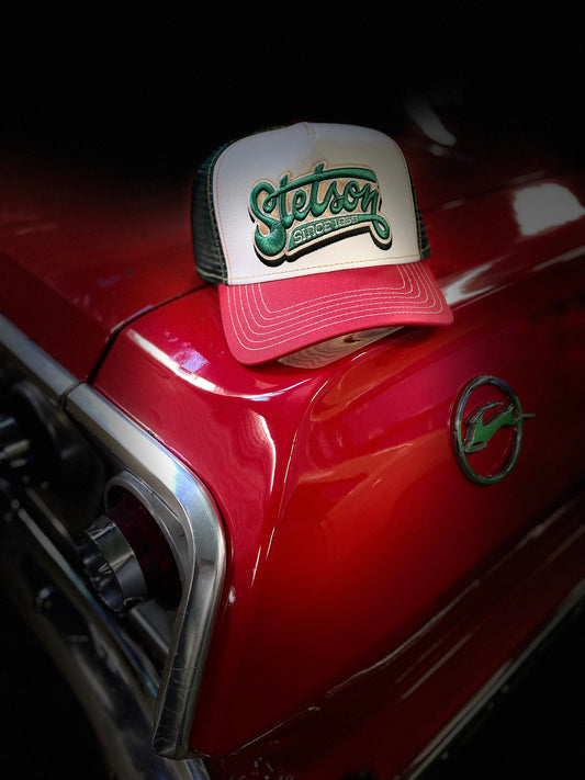 Stetson Trucker Keps American Heritage grön röd