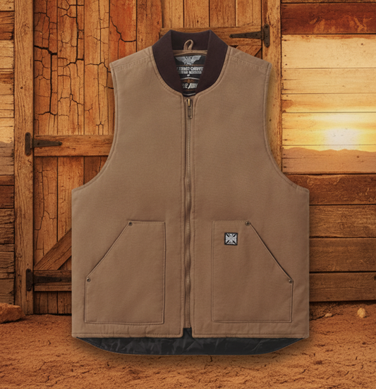 WCC Heavy Duty Work vest frontier brown