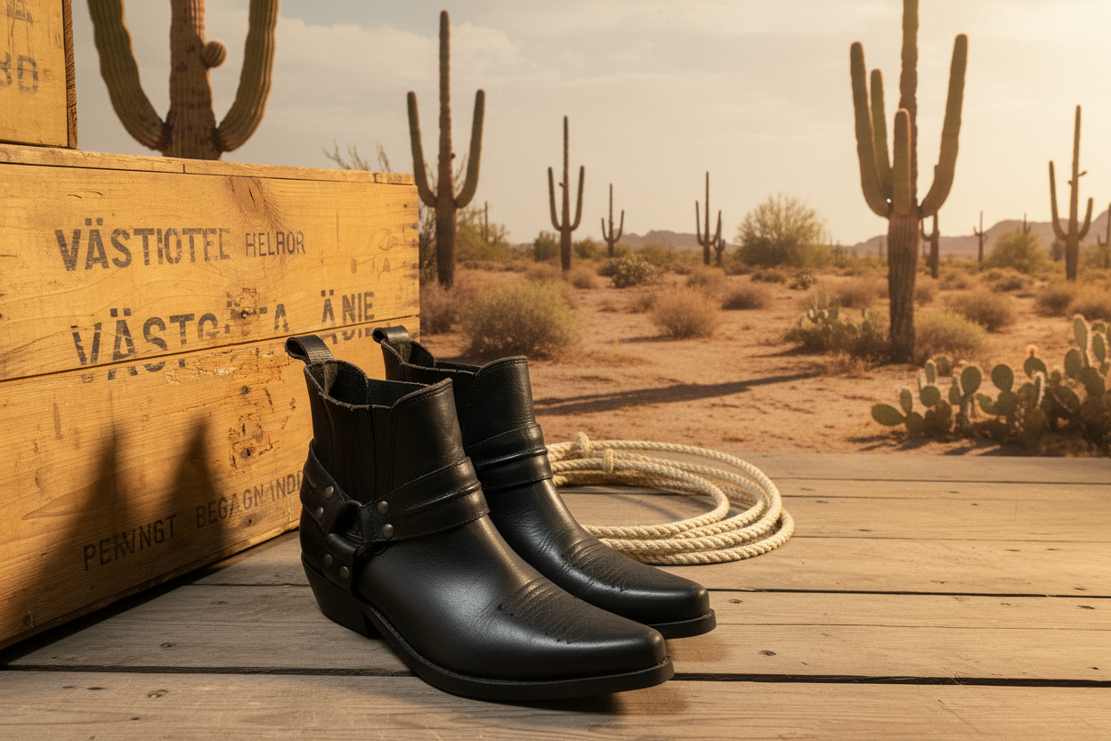 Vintage boots  svarta 43 western boots