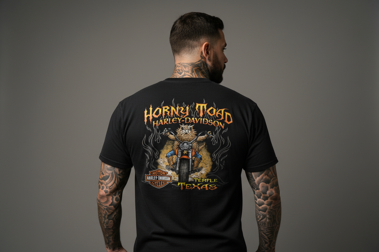 Harley Davidson motorcykel  tshirt    Svart  xl unisex