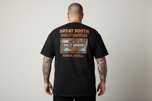 Harley davidson biker tshirt svart  unisex 3XL