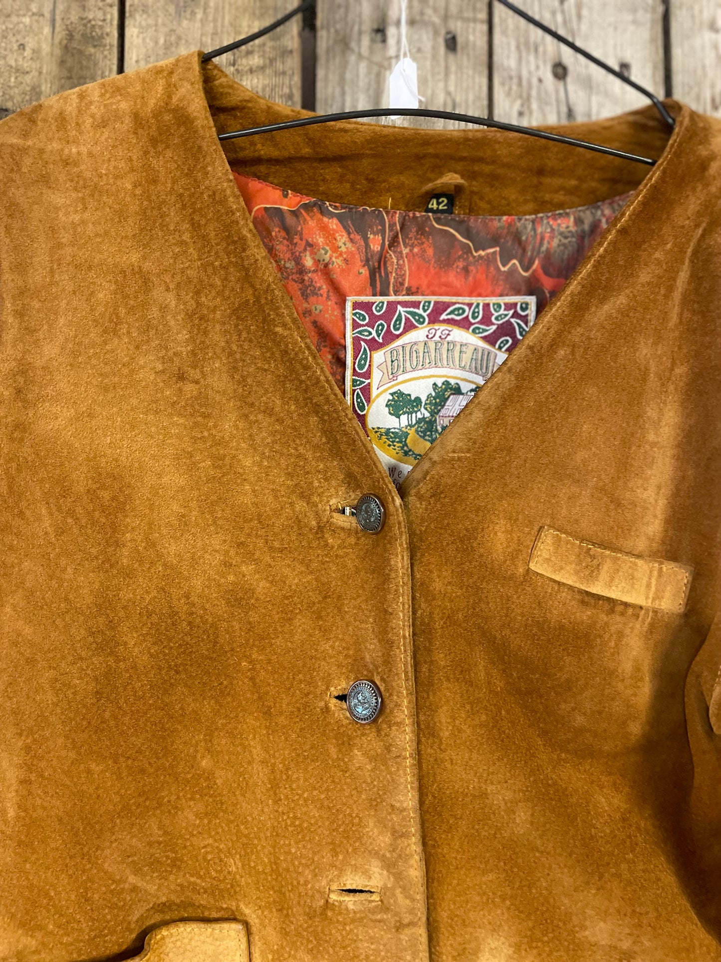 Vintage mocka dam western jacka strlk 42