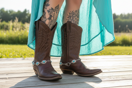 rebell boots Länk turkos